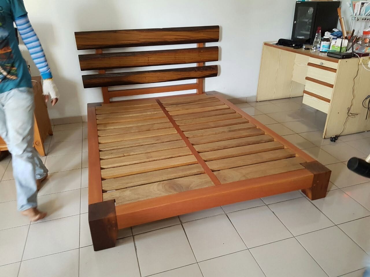 Solid Wood Bed 2
