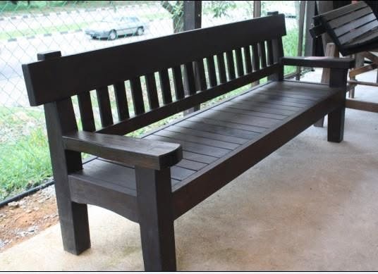 Solid Wood Bench 2