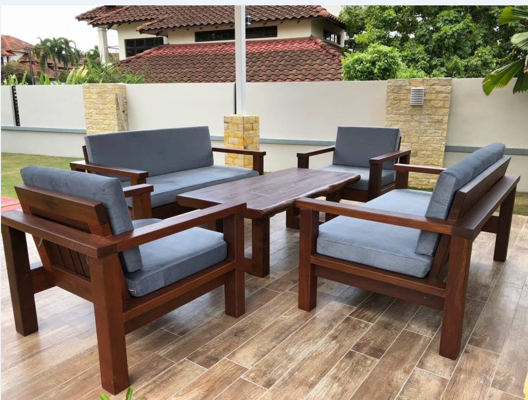 Wooden Garden Sofa 2