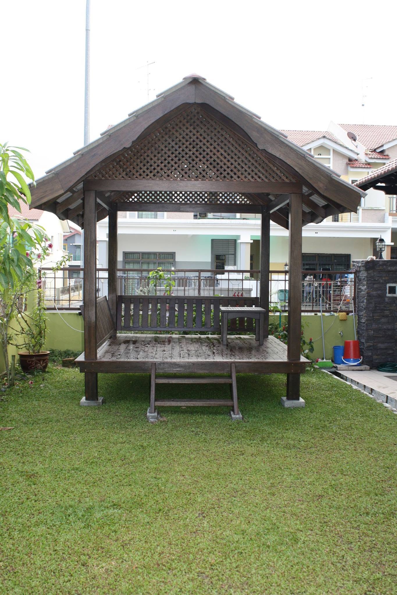 Solid Wood Gazebo 3