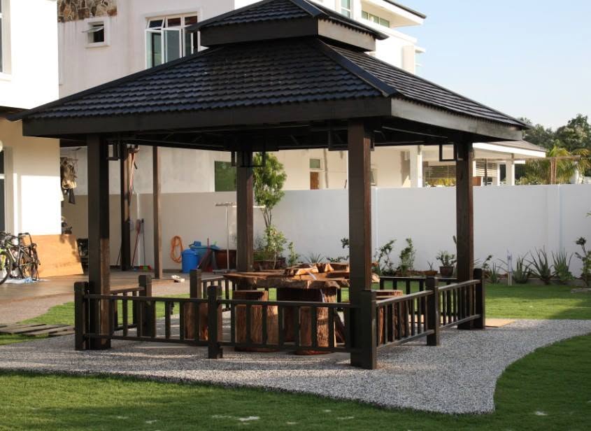Solid Wood Gazebo 5