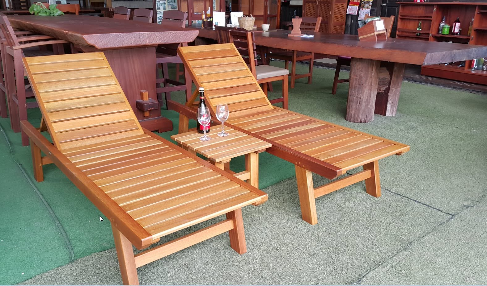 Wooden Sun Lounger 4
